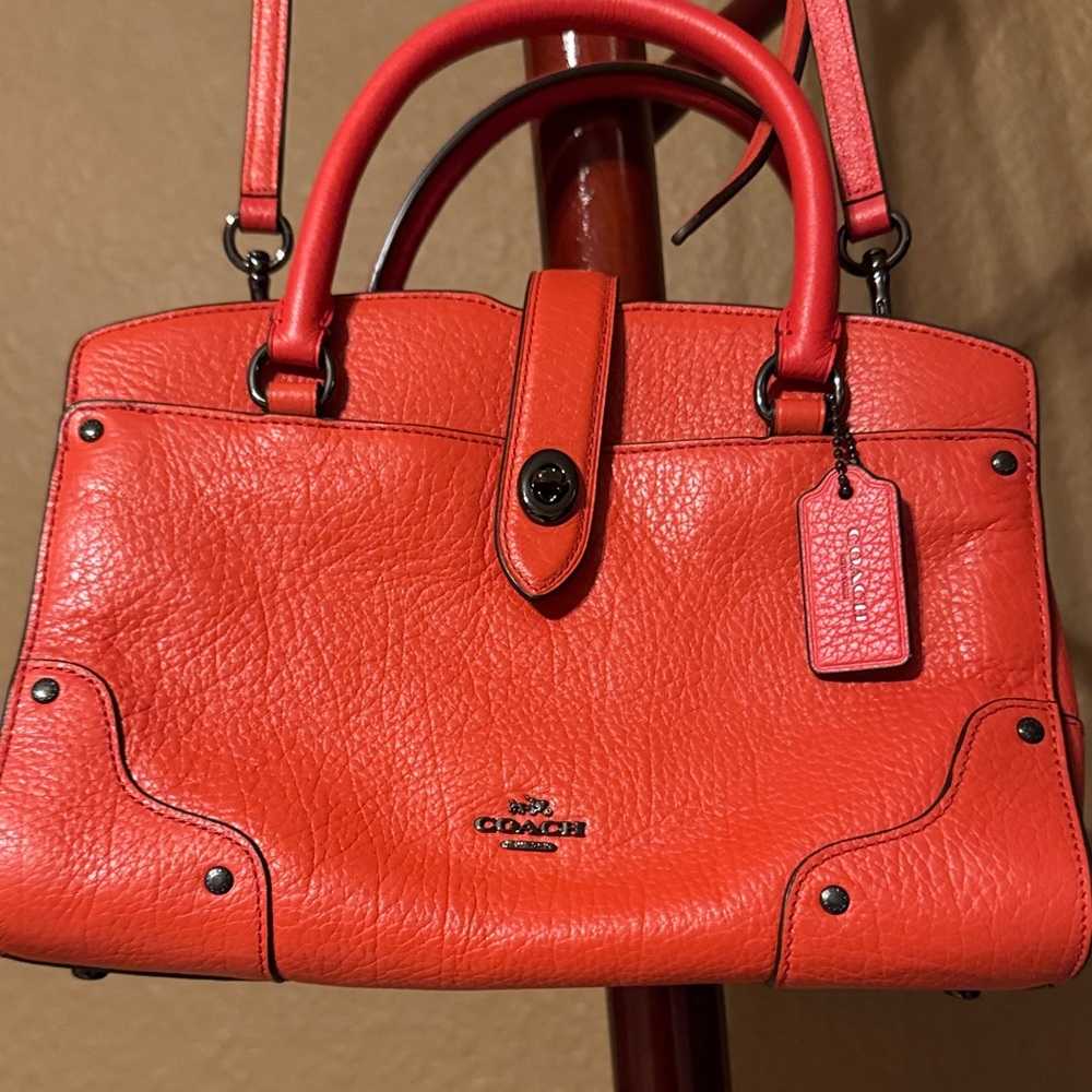 Coach Mercer Satchel 24 small leather purse